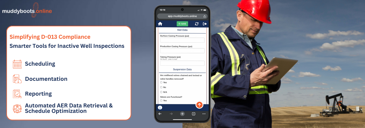 Simplifying D-013 Inactive Well Inspections: How Muddy Boots is Revolutionizing Compliance